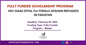 scholarship for Afghan Refugees