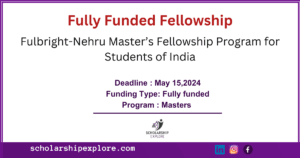 Fulbright-Nehru Master's Fellowship Program