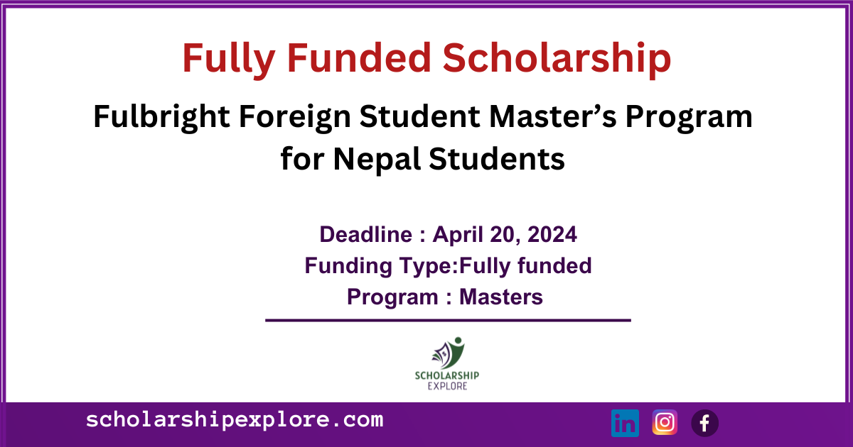 Fulbright foreing student scholarship for Nepal