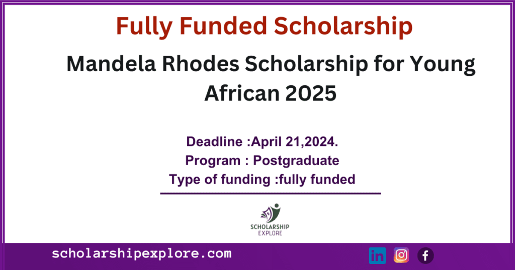 Mandela Rhodes scholarship