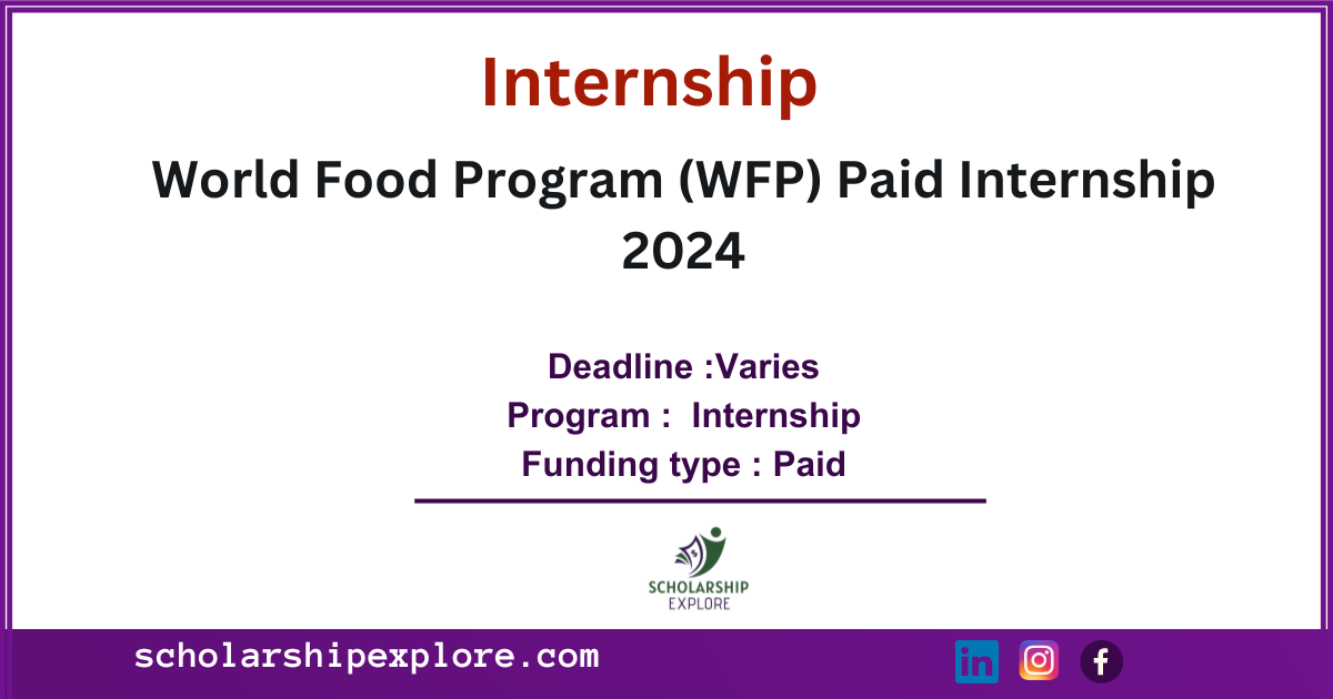 WFP Internship Program 2024