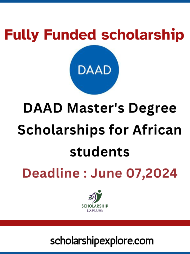 DAAD Master’s Degree Scholarships for African students 2025
