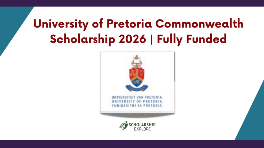 University of Pretoria Commonwealth Scholarship 2026